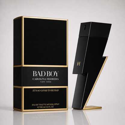 3 Men's Perfumes Kit - Bad Boy by Carolina Herrera, 212 VIP Black by Carolina Herrera & Invictus by Paco Rabanne