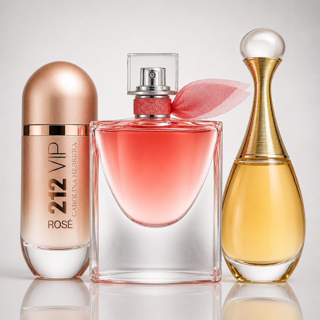 3 Women's Perfumes Kit - 212 VIP Rosé, La Vie Est Belle & J’adore