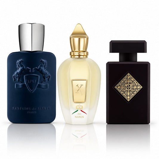 3 Men’s Perfumes Kit - Parfums de Marly Layton, Xerjoff Naxos & Initio Side Effect